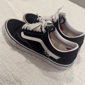 Vans Kids Black and White Sneakers